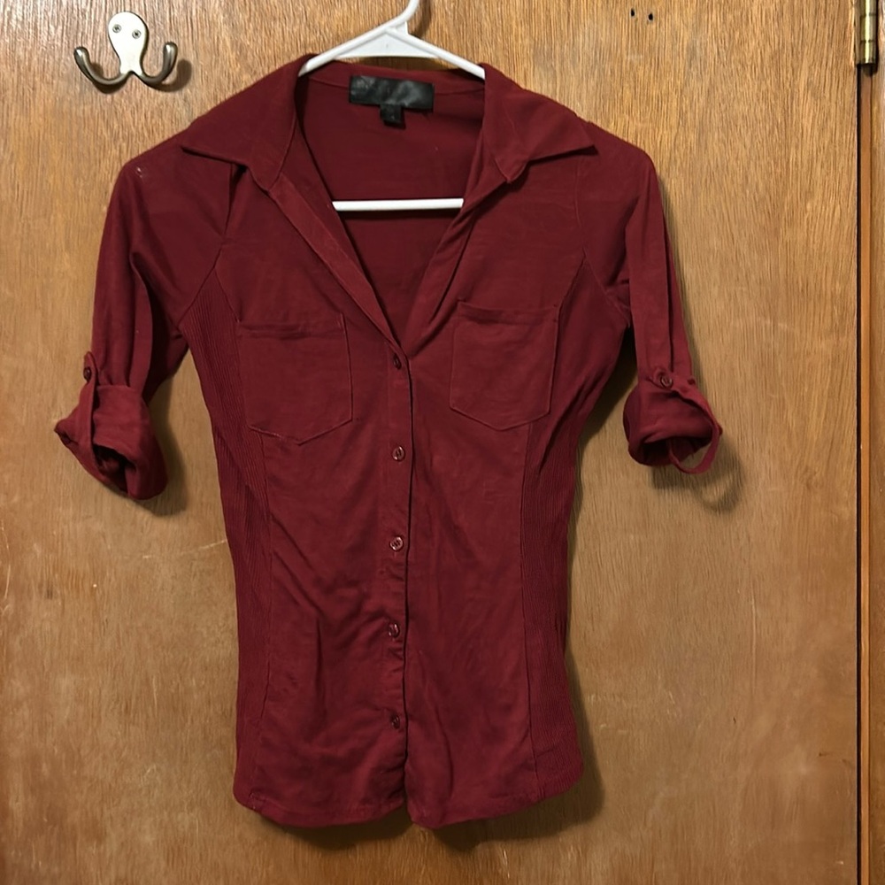 Almost Famous 3/4 sleeve button up